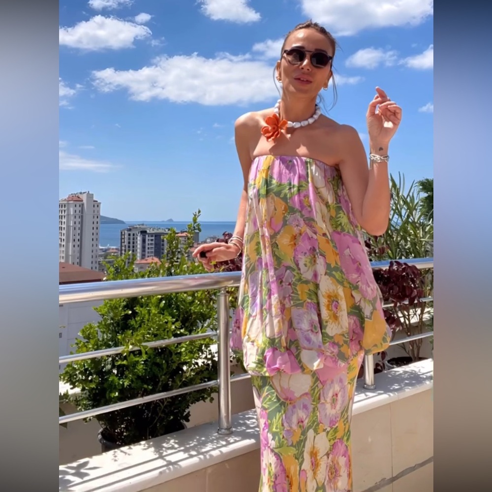 Zara Floral Print Dress ZW Collection Limited Edition - Picture 2 of 11
